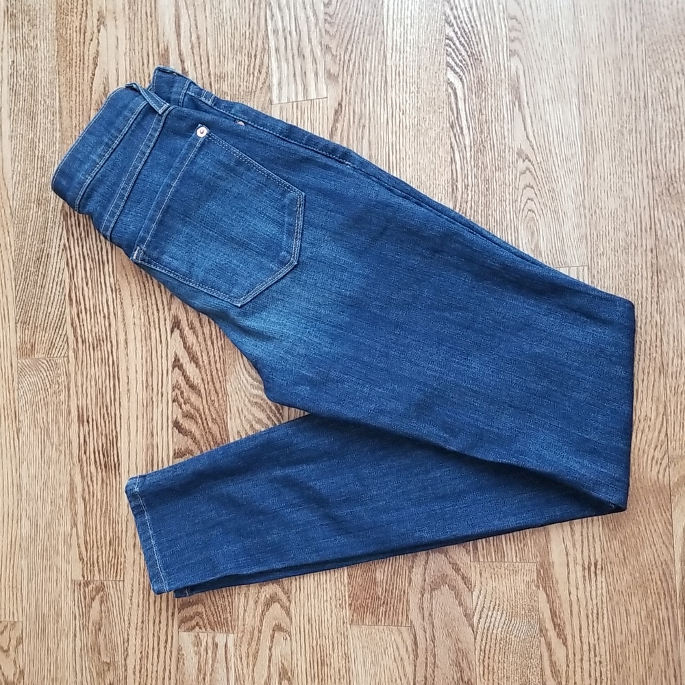 (24) Yoga Jeans Skinny High Rise Cotton Blend Jeggings Made in Canada Cotton